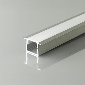 V-TAC süllyeszthető alumínium LED szalag profil fehér fedlappal 18x10mm, 2m hosszú - SKU 24299 kép