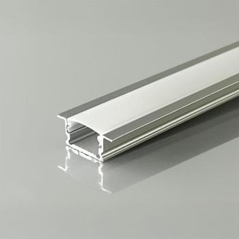 V-TAC süllyeszthető alumínium LED szalag profil fehér fedlappal 19.2x8mm, 2m hosszú - SKU 24301 kép