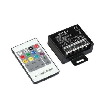 V-TAC szinkronizálható dimmelhető vezérlő távirányítóval RGB LED szalaghoz (kicsi) - SKU 3340 kép