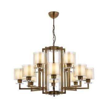 VARANA láncos csillár 12xE27/40W/230V bronzszínű 301AUR1192 kép