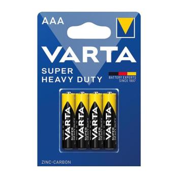 Varta 2003 - 4 db cink-szén AAA elem, nagy teherbírású, 1,5 V 2003101414 kép