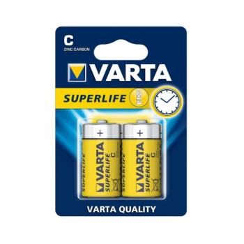 Varta 2014 - 2 db cink-szén elem SUPERLIFE C 1,5V 2014101412 kép