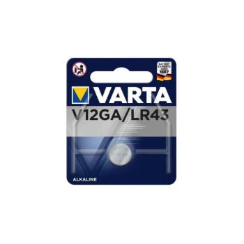 Varta 4278101401 - 1 db Alkáli gombelem ELECTRONICS V12GA 1,5V 4278101401 kép