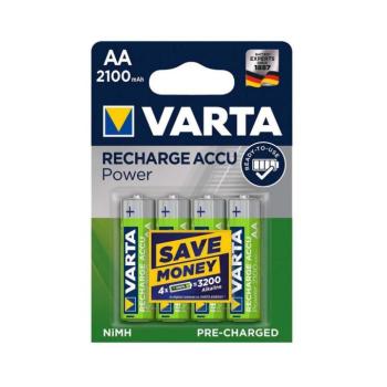Varta 56706 - 4 db Újratölthető elem ACCU AA NiMH/2100mAh/1,2V 56706101404 kép