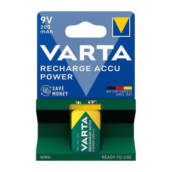 Varta 56722101401 - 1 db Újratölthető akkumulátor ACCU Ni-MH, 200 mAh, 9 V 56722101401