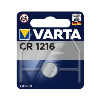 Varta 6216 - 1 db CR1216 lítium elem 3V 6216101401 kép
