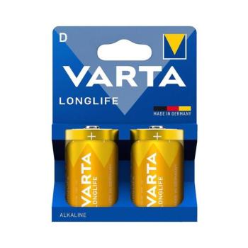 Varta 4120101422 - 2 db Alkáli elem LONGLIFE D 1,5V 4120101422 kép