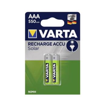 Varta 56733 - 2 db tölthető elem SOLAR ACCU AAA NiMH/550mAh/1,2V 56733101402 kép