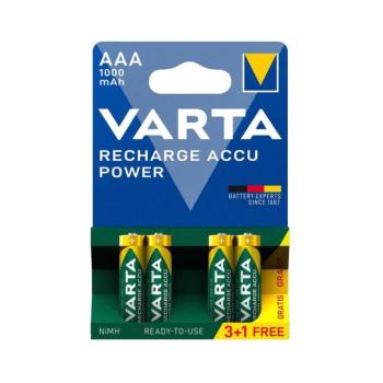 Varta 5703301494 - 3+1 db Újratölthető elem ACCU AAA Ni-MH/1000mAh/1,2V 5703301494 kép