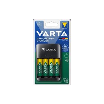 Varta 57652101451 - 4xAA/AAA 2100mAh akkumulátor töltő 5V 57652101451 kép