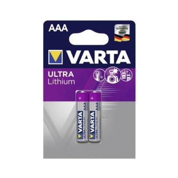 Varta 6103301402 - 2 db Lítium elem ULTRA AAA 1,5V 6103301402 kép