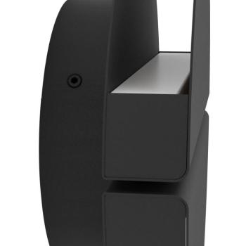 Vascella LED kültéri falilámpa, fekete, Ø 18 cm, fém kép