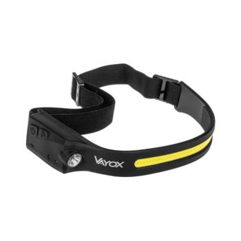 Vayox LED állítható fényerejű újratölthető fejlámpa szenzorral 2xLED/5V IP44 350 lm 12 VA0128 kép