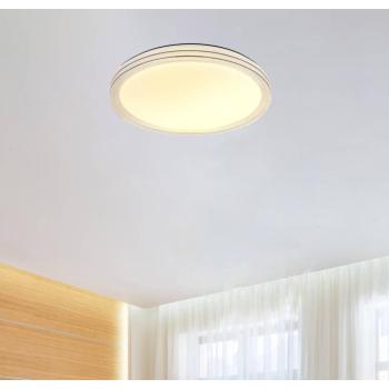 Veleno LED mennyezeti lámpa, fehér, Ø 49 cm, csillogó hatású kép