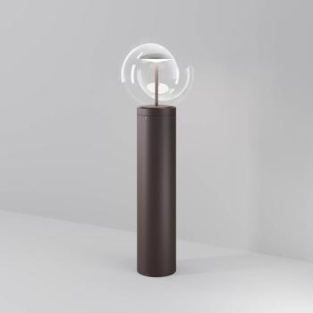 Velora LED ösvény világítás, barna, magasság 60 cm, fém/üveg, IP65 kép
