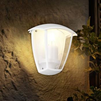 VENTA külső fali lámpa, fehér, falhoz illeszkedő, magasság 20 cm, IP44