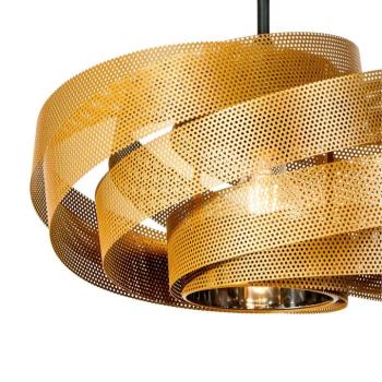 Vento mennyezeti világítás, fekete/arany, fém, Ø 40 cm, E27 kép