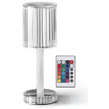 Verk 12305 Kristály LED asztali lámpa, RGB, érintőképernyő, távirányítóval kép