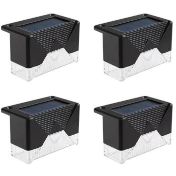 VERK 12323 Napelemes kerti LED lámpa, alkonyérzékelős, 4 db kép