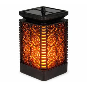 Verk 12388 napelemes LED kerti lampion, függeszthető, alkonyatérzékelővel, 15 × 9cm, fekete kép