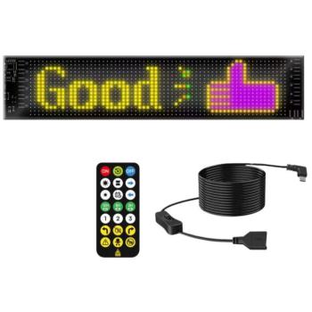 Verk 12442 flexibilis LED USB panel távirányítóval, 37,5×9,5 cm kép