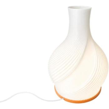 Verk 12447 Dekorativní LED váza s osvětlením 2 v 1, 3 barvy světla, bílá
