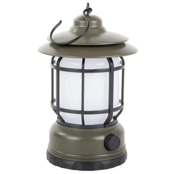Verk 14450 LED kempinglámpa, USB, khaki kép