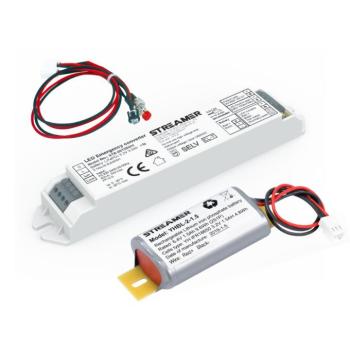 Vészvilágítás meghajtó , inverter , AC220-240V, DC20-55V, 2.5W, 3 órás készenléti idő , kézi és önteszt funkció , STREAMER kép