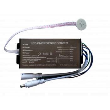 Vészvilágítás meghajtó, inverter LED panelekhez (3-60 Watt) , teszt gombbal , jelző lámpával kép