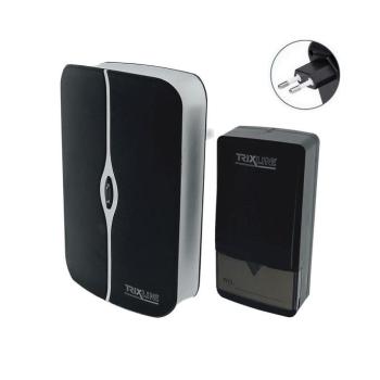 Vezeték nélküli csengő konnektorba PIEZO BELL 230V + 1x23A IP40 fekete 023 0000200 kép