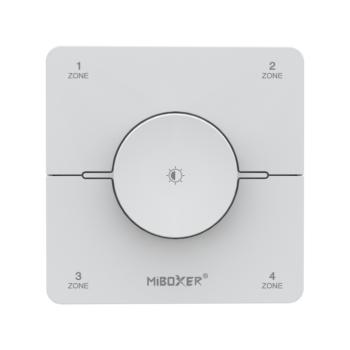 Vezeték nélküli , elemes , fali , tekerhető , dimmer , tavirányító , 4 zónás , mágneses , 2.4GHz , rádiófrekvenciás , dimmelhető , CCT , fehér , Miboxer (Mi-Light) , K0S kép