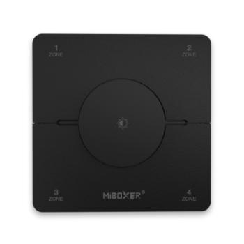 Vezeték nélküli , elemes , fali , tekerhető , dimmer , tavirányító , 4 zónás , mágneses , 2.4GHz , rádiófrekvenciás , dimmelhető , CCT , fekete , Miboxer (Mi-Light) , K0S-B kép