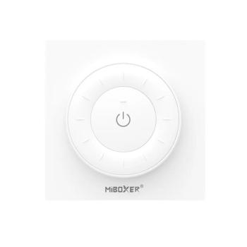 Vezeték nélküli , elemes , fali , tekerős ,fali konzollal , dimmer , tavirányító , mágneses , 2.4GHz , rádiófrekvenciás , CCT , fehér , Miboxer (Mi-Light) , K3 kép