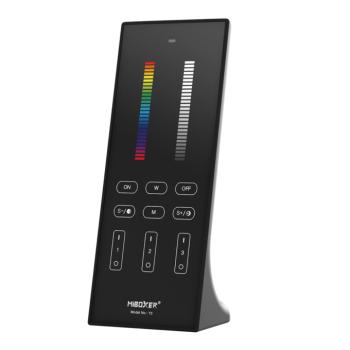 Vezeték nélküli , elemes , távirányító , álló , karcmentes , 2.4GHz , 3 zónás , RGB+CCT , fekete , Miboxer (Mi-Light) , Y3 kép
