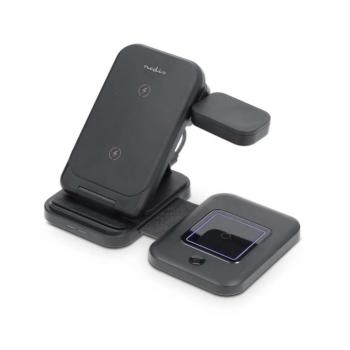 Vezeték nélküli töltő | 3-in-1 | 15 W | Használatot jelző LED | Kábelt tartalmaz | USB-A / USB-C™ | 1.00 m kép