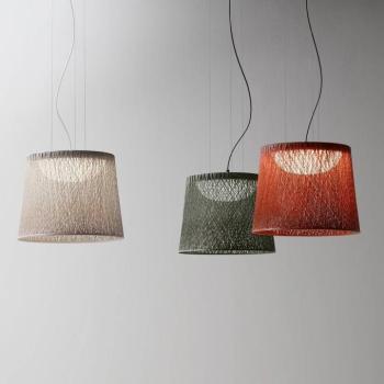 Vibia LED kültéri függesztett lámpa WIND, zöld, 48 x 60 cm, 927 kép