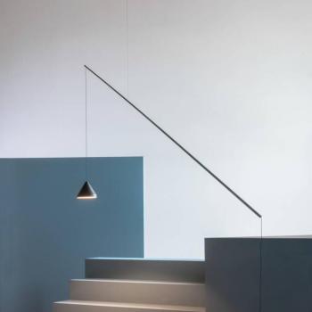 Vibia LED lógó lámpa NORTH, fekete, fém, 927, decentralizált