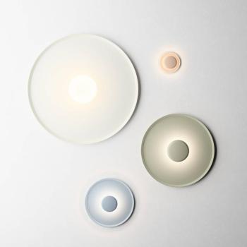 Vibia Top LED fali világítás Ø 17 cm halványrózsaszín kép