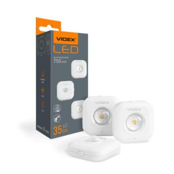 Videx 2 db LED-es lámpa mágneses hátlappal és mozgásérzékelővel 3000-6500K kép
