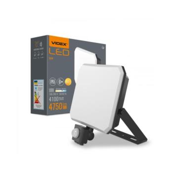 Videx 30 W-os LED reflektor mozgásérzékelővel 2850lm 5000K kép