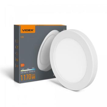 VIDEX DL6R LED Mennyezeti Lámpa 12W 3000K-4000K-6500K 220V Fehér kép
