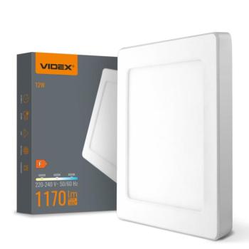 VIDEX DL6S 12W LED négyzet alakú lámpa 3000K-4000K-6500K kép