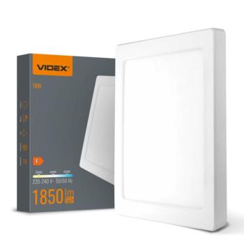 VIDEX DL6S 18W LED négyzet alakú lámpa 3000K-4000K-6500K kép