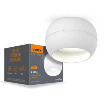 Videx fehér mennyezeti lámpa keret GX53-as foglalattal kép