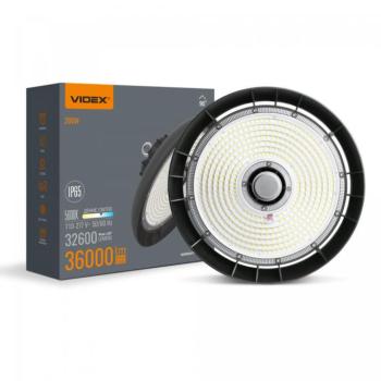 VIDEX HB01 LED csarnokvilágító 200W 5000K 36000Lm 220V Fekete kép