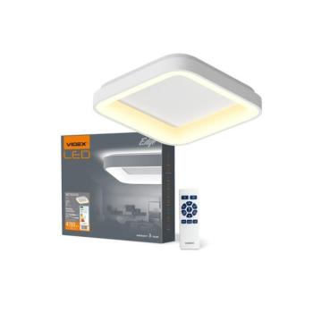 Videx Led Edge 72 W-os ø450mm fehér négyzet alakú LED távirányítós mennyezeti lámpa kép