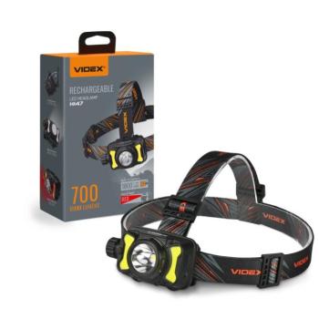 Videx LED Fejlámpa újratölthető akkumulátorral 700 lm 5000K H147 kép