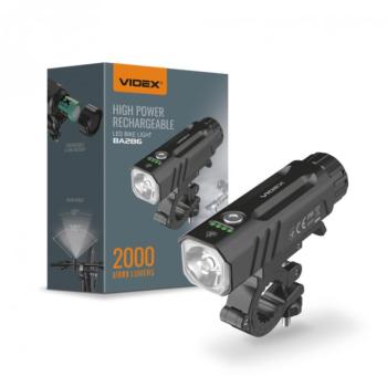 Videx LED kerékpár lámpa 5000K újratölthető akkumulátorral BA286 kép