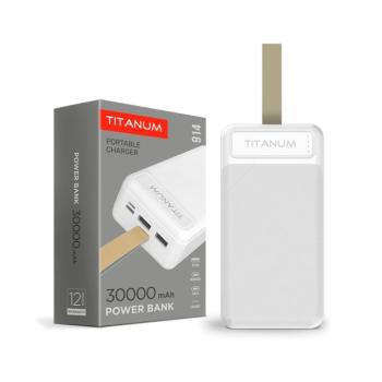 Videx TITANUM power bank fehér színű 30000mAh TPB-914 kép