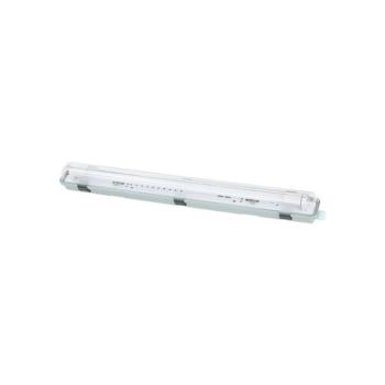 VIGO por- és páramentes lámpatest 1 x T8 G13 LED fénycsőhöz egyoldali betáplálással 663x70x76mm szürke 3310700 VITO kép